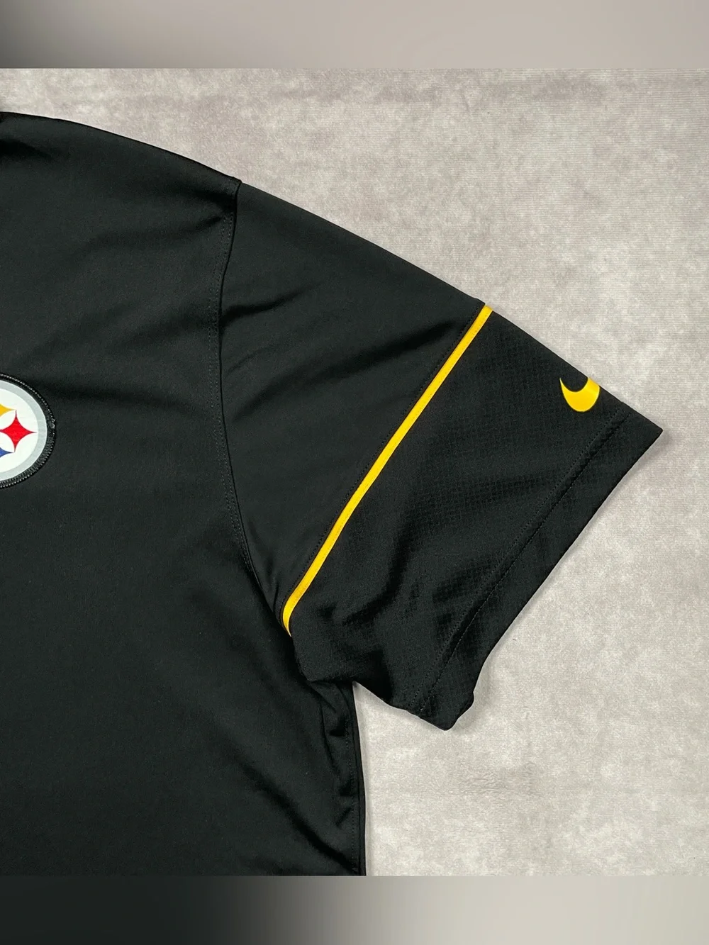 Pittsburgh Steelers Nike Polo Mens XL Black NFL Equipment Dri Fit On Field